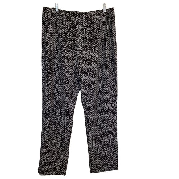 J. Jill Wearever Forward Seam Slim Ankle Pant Black and White size XL - Picture 1 of 8